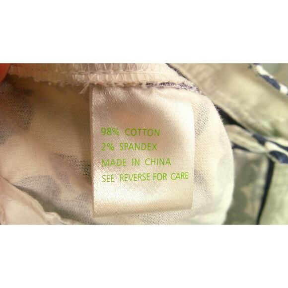 Lilly Pulitzer Palm Beach Fit Women' 4 Navy White Horse of Course Corduroy Capri - Picture 7 of 8